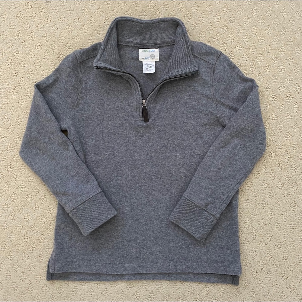 J Crew Crewcuts 3/4 Zip Pullover Size 6/7